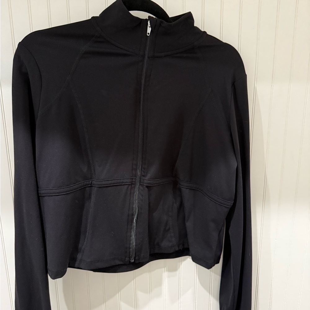 Arizona Jean Company zip up fitted Black Workout Jacket